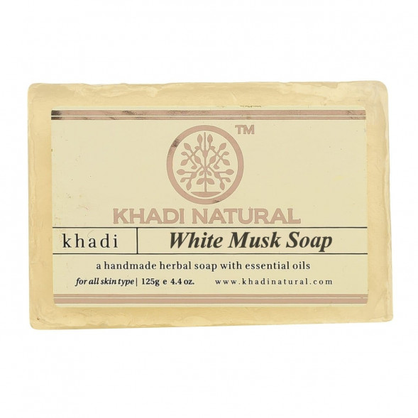 УЦЕНКА! Мыло Белый Мускус Кхади ПОМЯТО (Khadi WHITE MUSK soap) 125г
