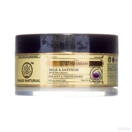 Крем для кожи рук Молоко и Шафран Кхади (Milk and Saffron Herbal Hand Cream Khadi) 50 г