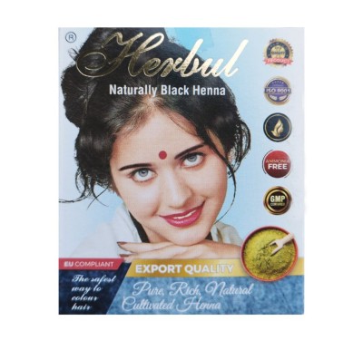 Хна индийская Натурально-черная Хербул (Naturally Black Henna Herbul) 6 x 10 г