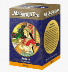 Чай черный индийский листовой Ассам Хармати Махараджа (Maharaja Black Assam Harmutty Tea) 100 г
