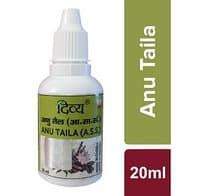 Капли в нос масло Ану Тайла Дивья Патанджали (Anu Taila Divya Patanjali) 20 мл