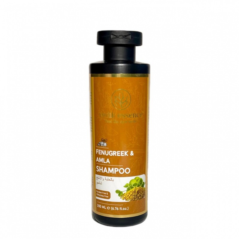 Шампунь для укрепления и омоложения волос Пажитник и Амла (Fenugreek and Amla Shampoo Vedik Essence) 200 мл