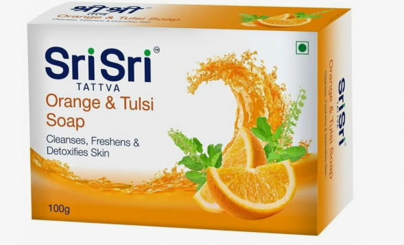 Мыло Апельсин и Тулси Шри Шри (Orange and Tulsi Soap Sri Sri) 100 г