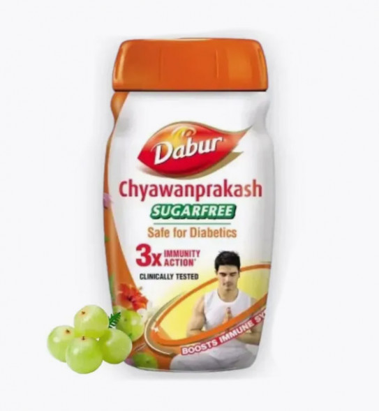 УЦЕНКА! Чаванпраш без сахара Дабур СРОК ДО 05.2026 (Chyawanprakash Sugarfree Dabur) 900 г