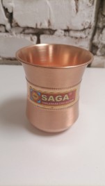 Медный стакан для воды (Mirror Line Steel Copper Glass LILY Saga) 250 мл