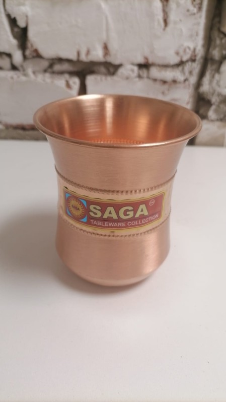 Медный стакан для воды (Mirror Line Steel Copper Glass LILY Saga) 250 мл