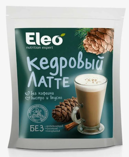 Кедровый Латте без сахара и без кофеина (Eleo) 150 г