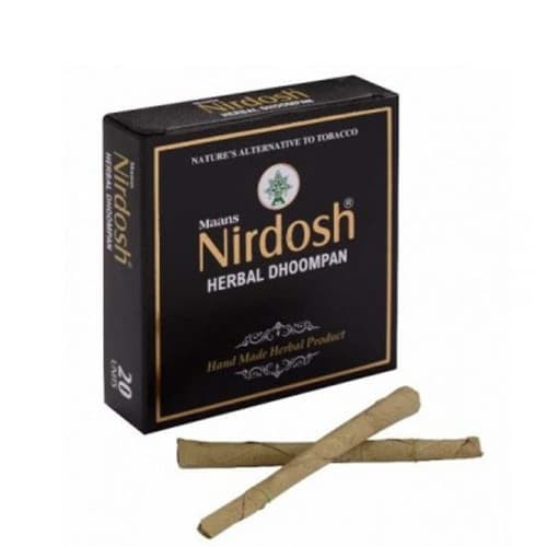 Нирдош травяные сигареты без никотина без фильтра (Ayurvedic Without Filter Nirdosh) 20 шт