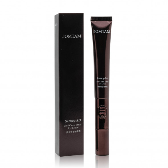 Крем лифтинг для век с экстрактом красной икры и массажером (Jomtam Seaucysket Gold Caviar Extract Eye Cream) 20 г