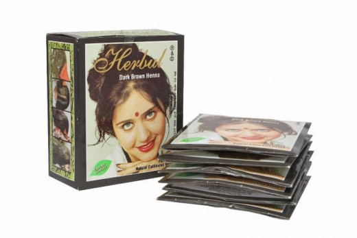 Хна индийская Темно-коричневая Хербул (DARK BROWN Henna Herbul) 6x10 г — 