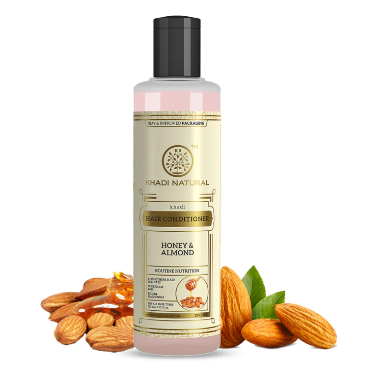 Кондиционер для волос Мед и Миндаль Кхади (Conditioner Honey Almond Khadi) 210 мл