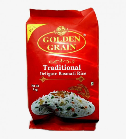 Рис басмати для плова традиционный белый (Rice Basmati Traditional Deligate White Golden Grain) 1 кг