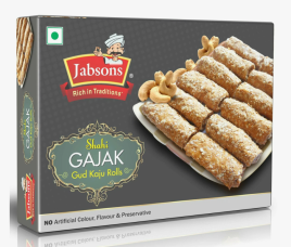 Рулетики с кунжутом, кешью и арахисом (Shahi Gajak Gud Kaju Rolls Jabsons) 175 г