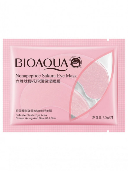 Патчи гидрогелевые с экстрактом сакуры (Bioaqua Nonapeptide Sakura Eye mask) 7,5 г