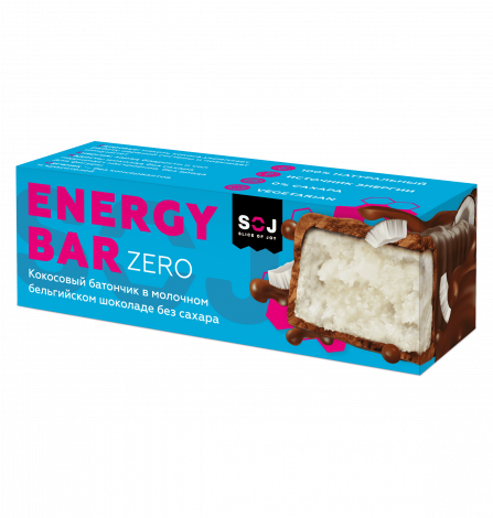 Батончик кокосовый БЕЗ САХАРА (Energy Bar ZERO) 45 г