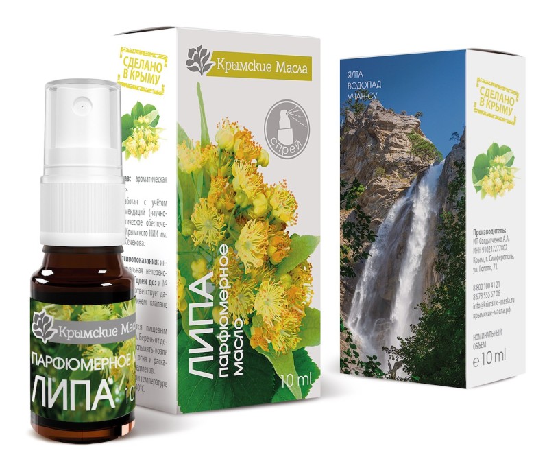 Парфюмерное ароматическое масло Липа спрей (Крымские масла) 10 мл
