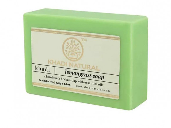 Мыло Лемонграсс Кхади (Lemongrass Soap Khadi) 125 г