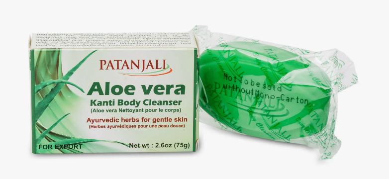 Мыло Алоэ Вера Патанджали (Aloe Vera Kanti Body Cleanser Patanjali) 75 г