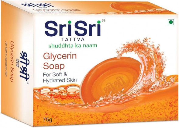 УЦЕНКА! Мыло Глицерин Шри Шри БЕЗ КОРОБОЧКИ (Glycerin Soap Sri Sri) 75 г