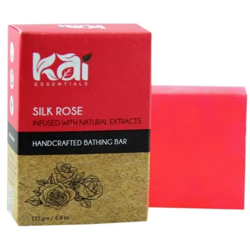 Мыло Шелковая Роза с натуральными экстрактами Кай Эссенциалс (Silk Rose soap infused with natural extracts Kai Essentials) 125 г