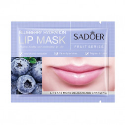 Маска для губ с экстрактом черники (Sadoer Blueberry Moisturizing Lip mask) 8 г