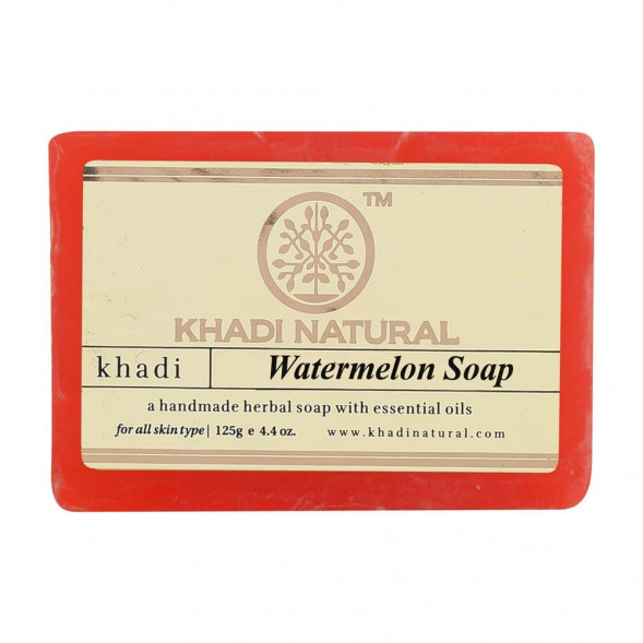 Мыло Арбуз Кхади (Watermelon Soap Khadi) 125г