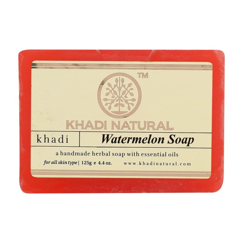 Мыло Арбуз Кхади (Watermelon Soap Khadi) 125г