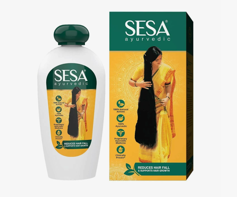 Масло от выпадения волос Сеса Аюрведик (Reduces Hair Fall and supports Hair Growth Sesa) 180 мл