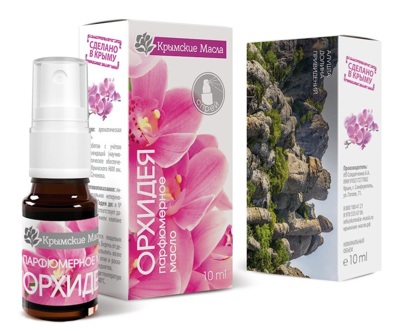 Парфюмерное ароматическое масло Орхидея спрей (Крымские масла) 10 мл
