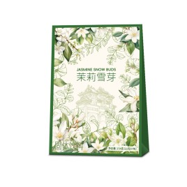 Китайский зеленый молочный растворимый чай с бутонами жасмина Снежный Бутон (Jasmine Snow Buds) 7 стиков х 22 г