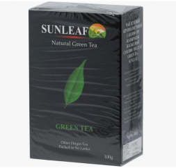 УЦЕНКА! Чай зеленый цейлонский листовой СРОК ДО 12.2025 (Sunleaf Green Tea) 100 г