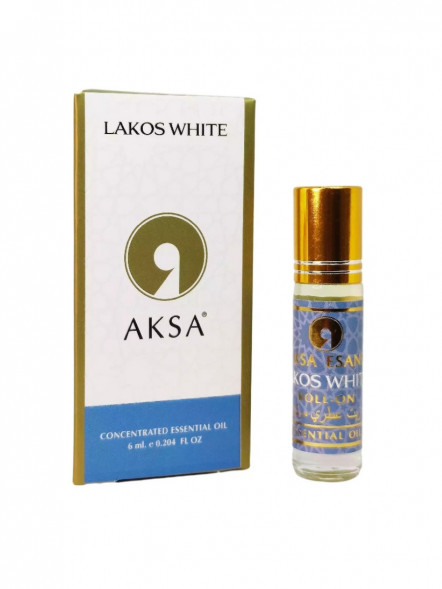 Масляные духи турецкие роликовые Lacos White Акса (Aksa Lacos White essential) 6 мл
