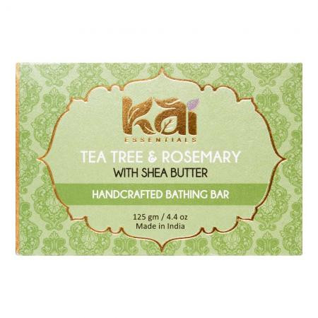 Мыло Чайное дерево и Розмарин с маслом Ши Кай Эссенциалс (Tea Tree and Rosemary with Shea Butter Kai Essentials) 125 г