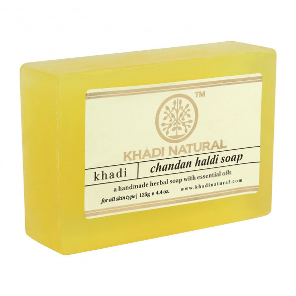 Мыло Сандал Куркума Кхади (Chandan Haldi Soap Khadi) 125 г