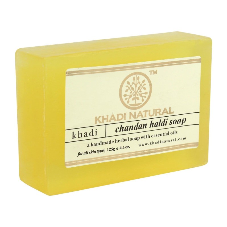 Мыло Сандал Куркума Кхади (Chandan Haldi Soap Khadi) 125 г