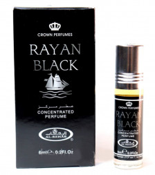 Масляные арабские духи Райан Блэк Аль-Рехаб (Concentrated Perfume Rayan Black Al-Rehab) 6 мл
