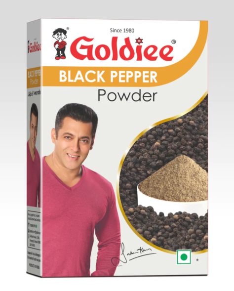 УЦЕНКА! Перец черный молотый СРОК ДО 12.2026 (Black Pepper Powder Goldiee) 50 г