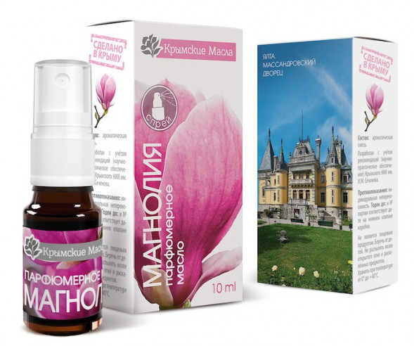 Парфюмерное ароматическое масло Магнолия спрей (Крымские масла) 10 мл