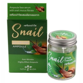 Сыворотка ампульная для лица с фильтратом муцина улитки (Face Serum Snail Thailand Nina Buda) 50 мл