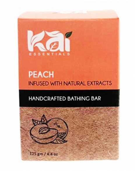 Мыло Персик (Peach soap with Natural Extracts Kai Essentials) 125 г