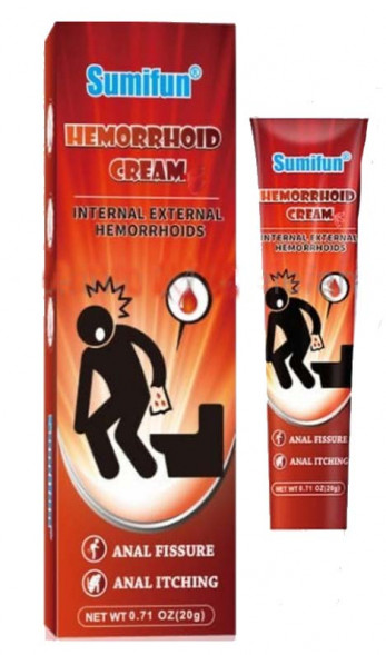 Мазь от геморроя противовоспалительная, обезболивающая (Hemorrhoid Cream Sumifun China) 20г 