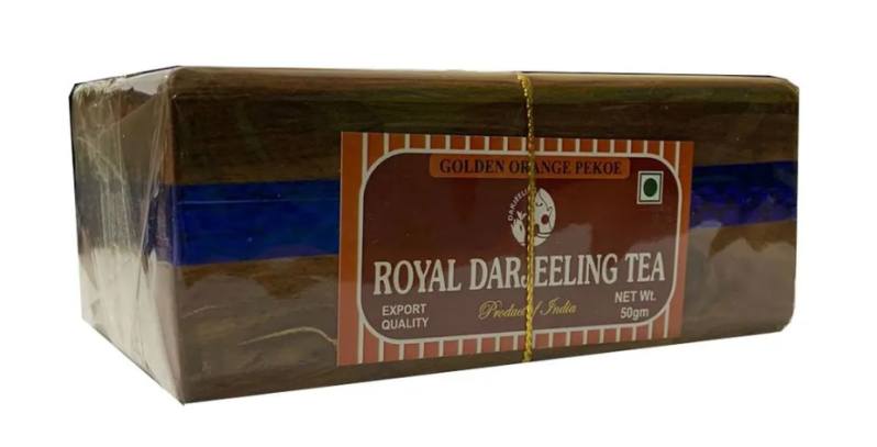Чай подарочный в деревянной шкатулке Королевский Дарджилинг чай (Royal Darjeeling Tea) 50 г