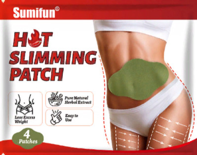 Пластырь для похудения и уменьшения целлюлита (Hot Slimming Patch Sumifun) 4 шт