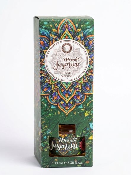 Ароматический диффузор Жасмин (Moonlit Jasmine Reed Diffuser Song of India) 100 мл