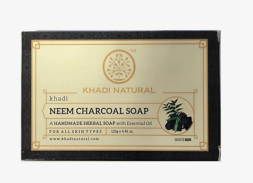 Мыло Ним и Уголь Кхади (Neem Charcoal soap Khadi) 125 г