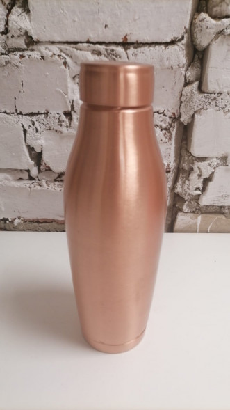 Медная бутылка Кришна (Copper water Bottle PENGUIN Krishna) 1000 мл