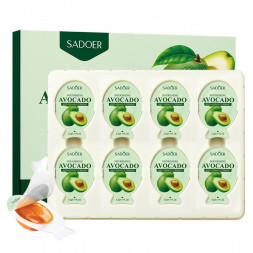 Маска ночная от морщин с авокадо (Anti-wrinkle sleep mask Avocado 98% extract Sadoer) 3,2 г х 8 шт