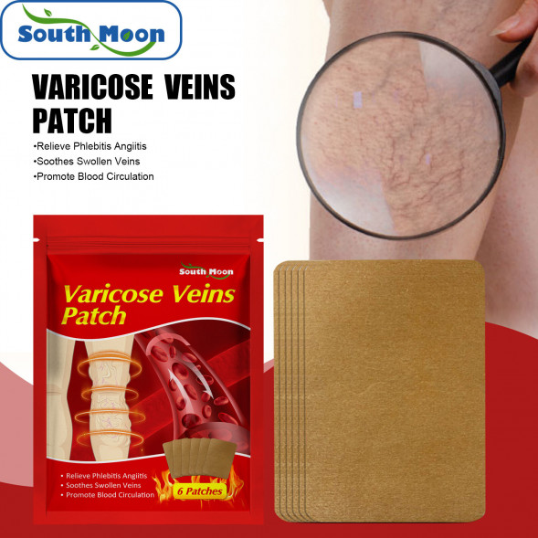 Пластырь от варикозного расширения вен (Varicose Veins Patch South Moon) 6 шт