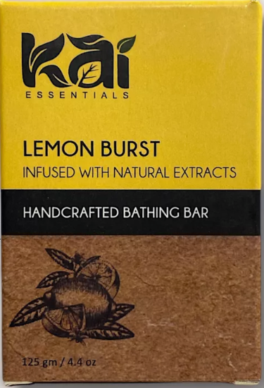 Мыло Лимонный взрыв (Lemon burst soap with natural extracts Kai Essentials) 125 г