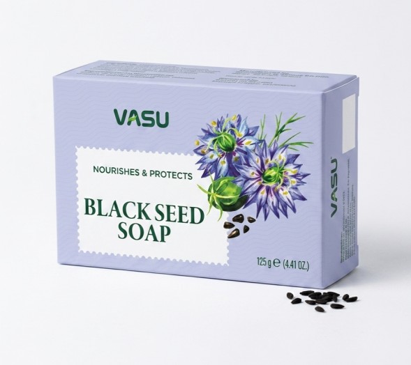 Мыло для лица и тела Черный тмин (Blackseed Soap Nourishes Protects Vasu) 125 г